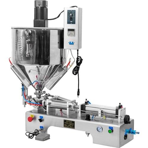 Pneumatic heating and stirring filling machine Paste chili oil edible oil honey filling machine Precise quantitative