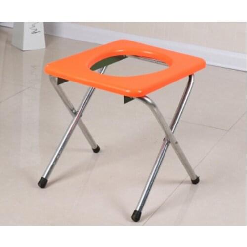 38cm height Portable folding skidproof pregnant woman Mobile potty chair The aged Commode chair Sit stool