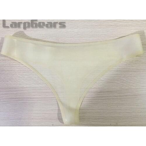 Sexy Woman Transparent Latex Panties G String Rubber Fetish Thong Panty Custom Made
