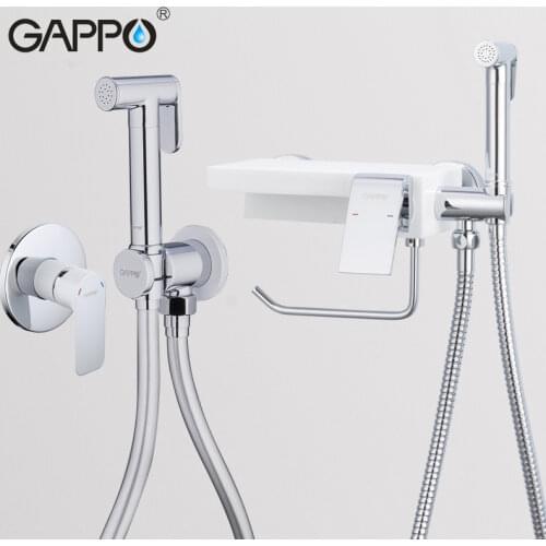 GAPPO bidet faucet brass and quartz bidets toilet faucet multifunctional bidet toilet chrome water taps for bathroom