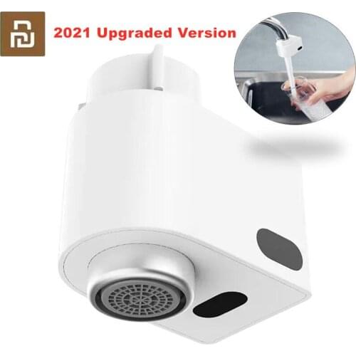 2021 Youpin Xiaoda Smart Sensor Faucet Infrared Sensor Automatic Water Saver Tap Anti-overflow Kitchen Bathroom Inductive Faucet