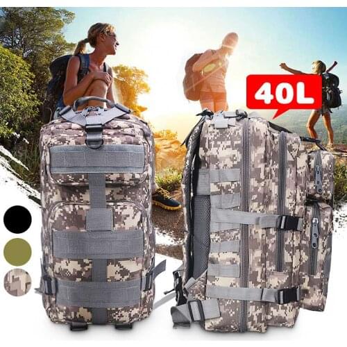 Outdoor Military Rucksacks Nylon 30/40L Waterproof Tactical backpack Sports Camping Hiking Trekking Fishing Hunting Bags