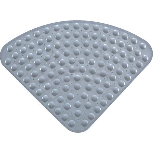 Bathroom Mat Non-Skid With Suction Cups Bathing Pad Bathing Environmental Pvc Fan-Shaped Bathroom Non-Slip Mat Shower Mat