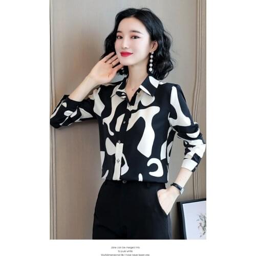 Large size shirt women 2021 new satin shirt mulberry silk top women