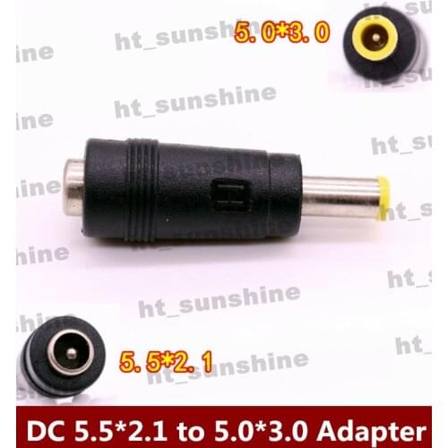 100PCS/LOT DC5.5mm * 2.1mm Female Jack to 5.0mm * 3.0mm Male Plug DC Power Adapter