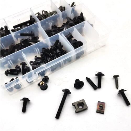 223PCS OEM Aluminum Black Specs Motorcycle Aftermarket Replacement Parts For Honda For Yamaha For Kawasaki For Suzuki