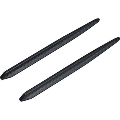2pcs Car Bumper Protector Corner Guard Anti-Scratch Strips Sticker Carbon Fiber Style Body Mirror Bars Protection