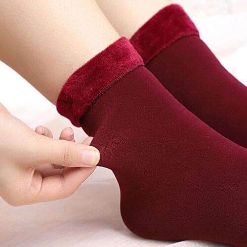 5 Colors Snow Plus Velvet Thickening Warm Socks Breathable Comfortable Casual Autumn Winter Floor Socking