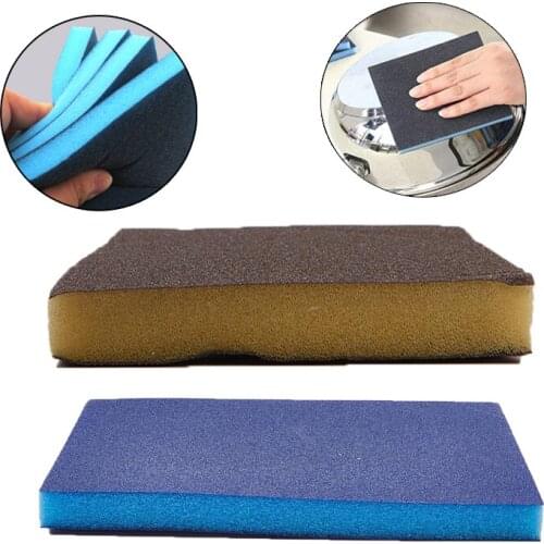 Utoolmart 120mmx98mmx12mm Sponges Sanding Abrasive Block Grinding Aluminium Oxide Polishing Tool 80/ 100/ 120/ 150/ 180 Grits