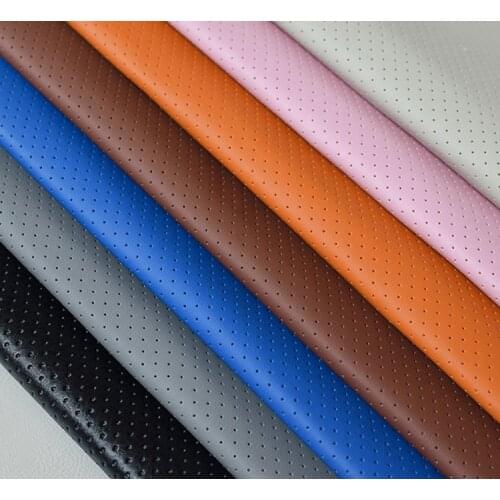 9colors 137*100cm Breathable PU leather Composite sponge perforated fabric car interior decoration fabric Thick 2.2mm
