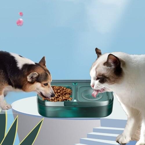 Pet Cat Water Fountain Automatic Cat Water Dispenser Feeder Bowl Filtered Water Double Bowl For Cats Dogs Drinker Feeder