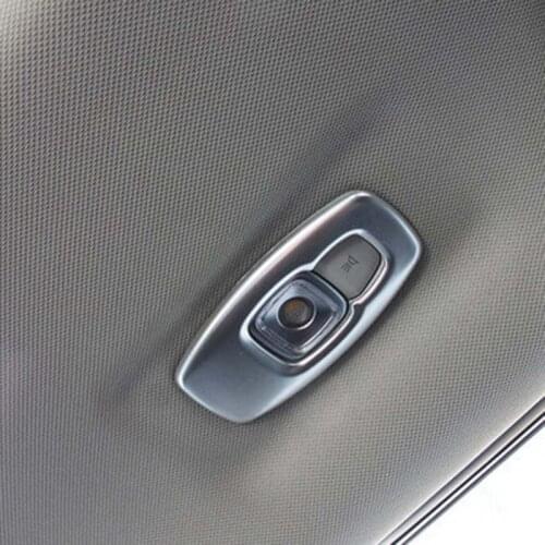 STYO Car Inner Roof Reading Lights Frame Decoration ABS Chrome Reading Lamp Cover Trim Decorative For LHD RENAULT KADJAR 2016