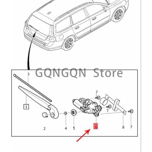 CAR wiper motor 2008-2017vol voxc70 xc60 v70 wiper motor front windshield wiper motor wiper arm motor