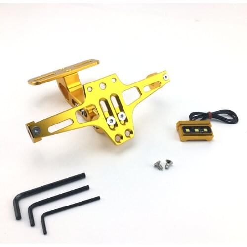 Motorcycle Rear License Plate Mount Holder and Turn Signal Light For Honda For Kawasaki Z750 Z800 For YAMAHA MT07 MT09 MT10 R1 3