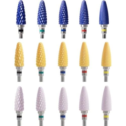 Ceramic Nail Drill Bit Cutter Mill Electric Nail Machine Rotate Art Mill Apparatus Accessory For Manicure Pedicure Milling Tools