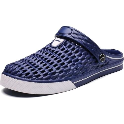Mens Summer Couples Sandals Half Slippers Baotou Casual Sandals Slippers Beach Slips Korean Trends