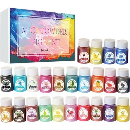 MXME 24 Colors Drip Slime Crystal Filler Suitable for Resin Arts and Crafts Projects