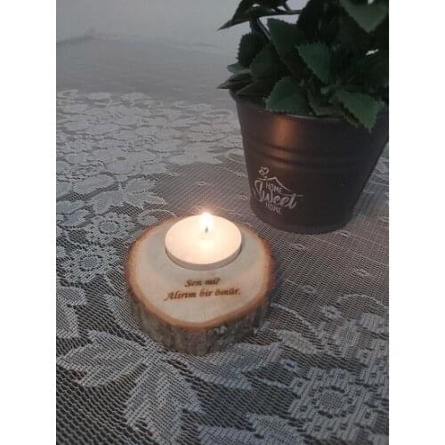Real Tree Wood Writing candle holder candle and candlestick свеча и подсвечник vela y candelero