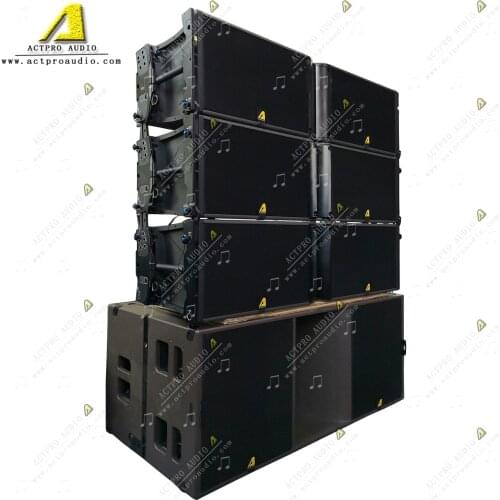 Professional stage line array loudspeaker dual 12 inch active passive outdoor performance equipment