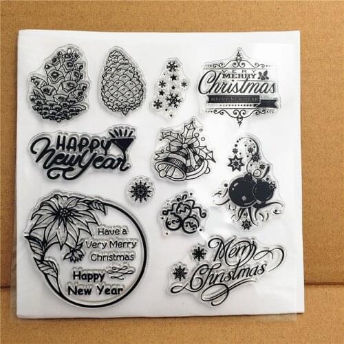 14*14cm Pinecone Easter Transparent Clear Silicone Stamp/Seal DIY scrapbooking/photo album Decorative clear stamp sheets