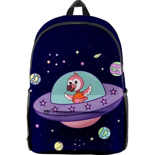 2021 Flim Flam Flamingo Merch 3D Print Men Women Backpack Oxford School Bag High Capacity Teenager Child Bag Travel Backpack