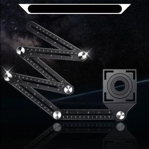 Universal Six-Sided Angle Measuring Locator - Multi-Angle Measuring Tool Paste Floor Tile Glass Vientiane Universal Hole Punch