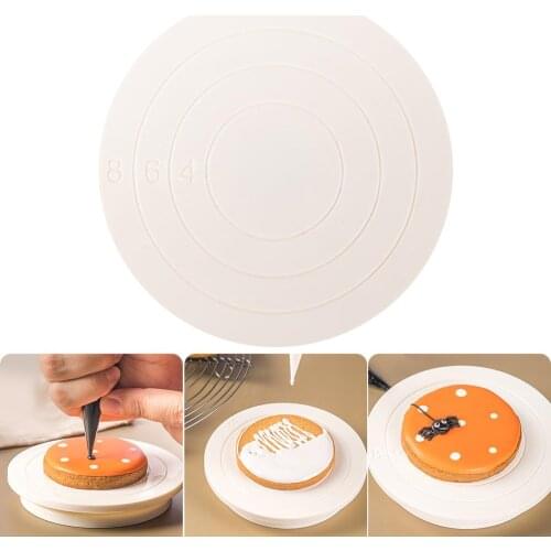 DIY Cake Rotary Table Mini Plastic Fondant Cake Turntable Revolving Platform Round Cookie Stand Rotating Home Kitchen Dropship