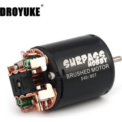 High quality 540 13T 17T 21T 23T 27T 35T 45T 55T 80T 540Motor cepillado para coches de radiocontrol de escalada todoterreno 1/10