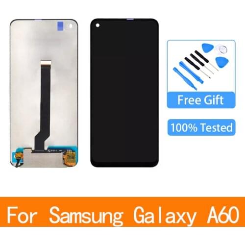 For Samsung A60 LCD Display a606 a6060 Touch Screen Digitizer Assembly for galaxy a60 display replacement Repair parts