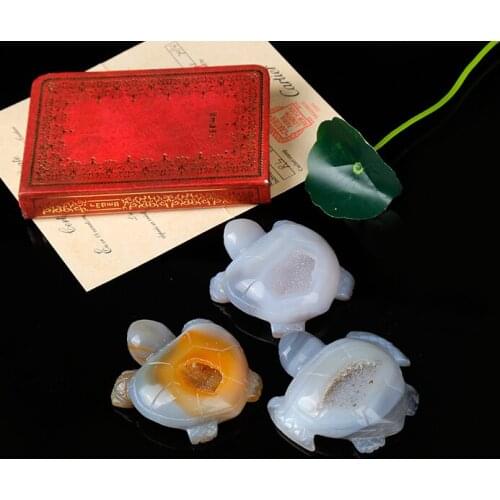 1PC natural agate turtle turtle statue exquisite Nordic mineral home decoration crystal gem home decoration modern gift