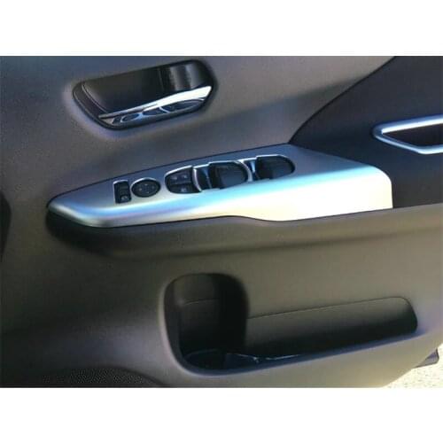 For NISSAN SERENA RHD C27 2017 2018 2019 2020 Front Door Window Switch Panel Armrest Cover Trim Car Styling Accessories 2pcs