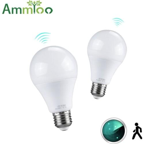 220V Radar Motion Sensor Night Light Smart PIR Sensor Detector Smart Switch E27 Led Lamp Motion Sensor Night Light For Children