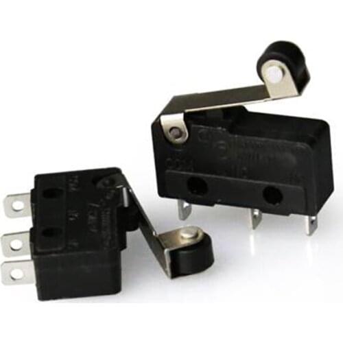 3pcs anet Limit Switch module optical ends3pin N/O N/C 5A 250VAC Handle KW11-3Z Mini Sensitive MicroSwitch 3d printer parts