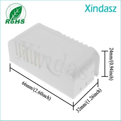 5pcs/lot plastic enclosures for led driver power supply small cases 66*32*24mm