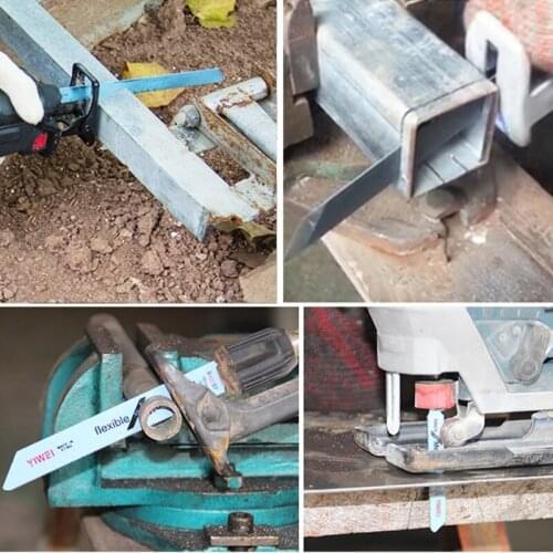 5 Pcs S1022BF BIM 202mm 8\" Reciprocating Sabre Saw Blades Set Flexible For Metal Dropshipping