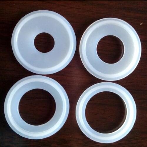 5x Chuck Washer Quick Coupling Gasket Hose Clamp Mat Pipe Fasterner Sealing Pad Silicone Cushion Food Grade Dia.19~219mm