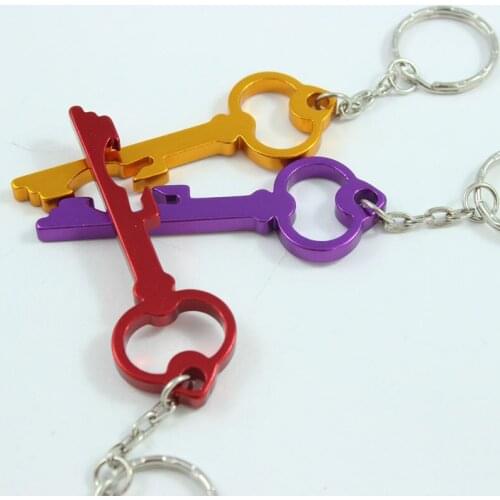 600 pcs/lot Aluminum Key keychain alloy metal hanging bottle opener buckle promotion gift multicolor -DHL free shipping