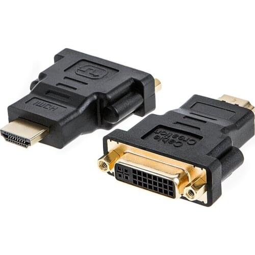 HDMI to DVI Adapter,[2-Pack] Bi-Directional HDMI Male to DVI Female Converter,1080P DVI to HDMI Conveter, 3D