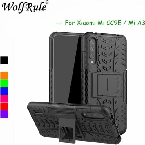 For Xiaomi Mi CC9E Case For Mi A3 Cover Layer Armor Silicone Back Case For Xiaomi Mi CC9 Phone Holder Stand Shell For Mi A3 Lite