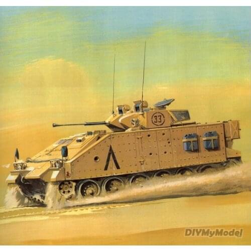 DIYMyModeI UK Mcv-80 warrior infantry vehicle DIY Handcraft Paper Model KIT Handmade Toy Puzzles Gift Movie props