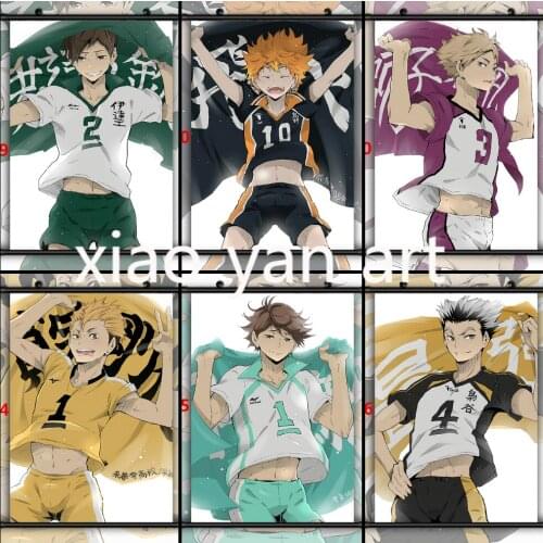 Haikyuu!! Banner Flag Anime Diamond Mosaic Diamond Painting Diamond Mosaic DIY Full Diamond Embroidery Living Room Home Decor