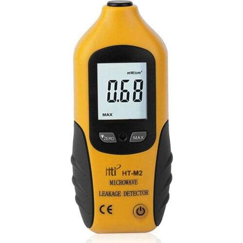 HT-M2 Professional Digital LCD Display Microwave Leakage Detector High Precision Radiation Meter Tester 0-9.99mW/cm2