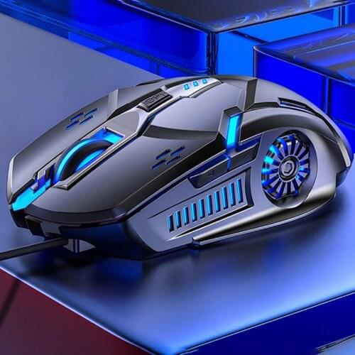Gaming Mouse Wired Mouse Computer Mice 6D 4-Speed DPI RGB Mouse Gamer For PUBG Computer Office Laptop 6 Keys Gaming Mouse