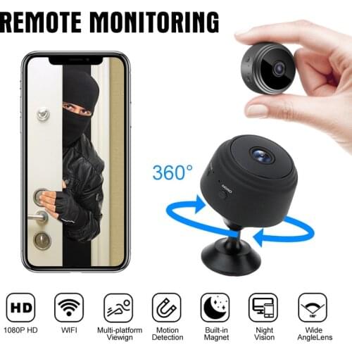 1080P HD IP Mini Camera Wireless Recorder Wifi Security Remote Control Surveillance Night Vision Mobile Detection Camera