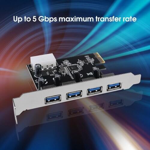 USB 3.0 PCI-e Expansion Card PCI express PCIe USB 3.0 hub adapter 4-port USB 3 0 PCI e PCIe express
