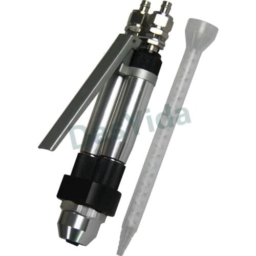 Bellmouthflared connector hand control double liquid glue gun AB manual glue gun double liquid valve manual dispensing valve