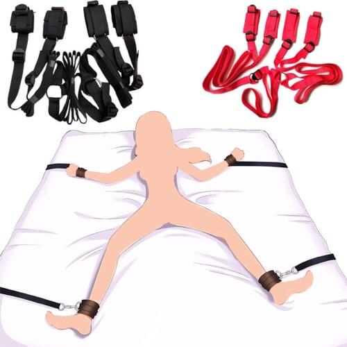 Gags & Muzzles Handscuff Neck Ankle Cuffs BDSM Bondage Restraints Slave Adult Games Sex Toys For Women Couples Sex Products