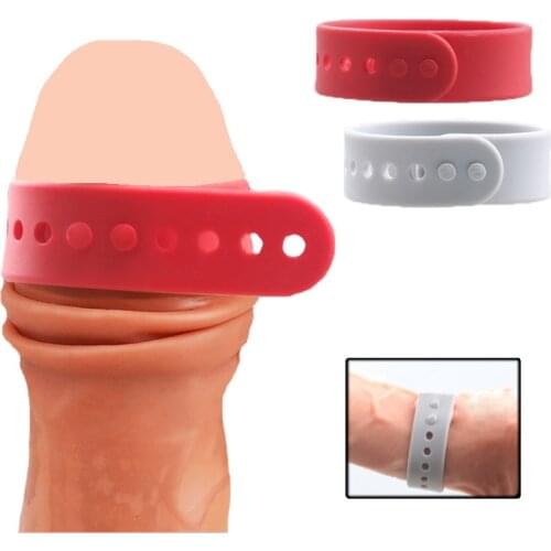 Adjustable Foreskin Resistance Penis Rings for Men Delay Ejaculation Foreskiin Correction Cock Ring Chastity Belt Adult Sex Toys