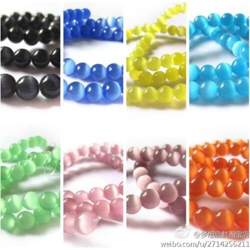 6mm Cat eye beads Round Fashion beads multi-color for jewelry making