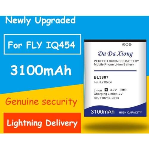 Newly Upgraded Safe And Durable 3100mAh BL3807 Li-ion Phone Battery for FLY IQ454 Pbattery Mobile Phone Chargers